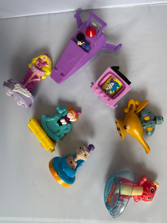 Vintage Lot of McDonalds Kids Happy Meal Toys Barbie CPK Aladdin ET Sonic + more - Picture 2 of 16